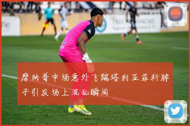 摩纳哥中场意外飞踹塔利亚菲科脖子引发场上混乱瞬间